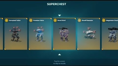 Superchest opening #15 , got a Dread Shell 😫