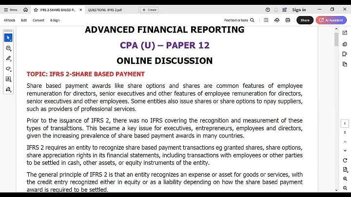 IFRS 2 Share-Based Payments Explained with Real Examples | CPA & ACCA Exam Made Easy