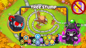 Tree Stump [Hard Standard] Guide | No Monkey Knowledge | BTD 6 (2023 Updated) 4K