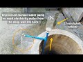 Improvised manual water pump no need electricity water from the deep well life hack