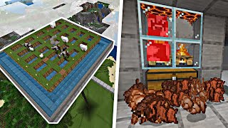 Ферма БЕСКОНЕЧНОГО МЯСА и КОЖИ! | Minecraft Bedrock Edition | Майнкрафт Пе 1.16.210 | #ЛПД |