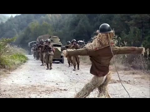 （抗日電影）八路軍埋伏日軍，用稻草人迷惑敵人，瞬間殲滅日軍一個連  ⚔️ 抗日 | Kung Fu