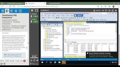 Implicit and Explicit Transactions   Creating Savepoints