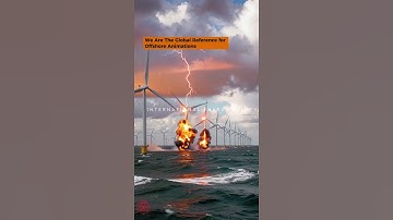 AI Animation: Storm Strikes Offshore Wind Farm | Offshore Animation