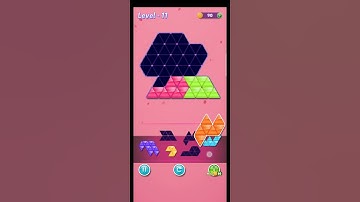 block triangle puzzle game intermediate level 11 #shortvideo #gaming #puzzlegame