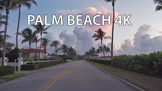 Palm Beach 4K  MaraLago Billionaire Resort  Scenic Drive