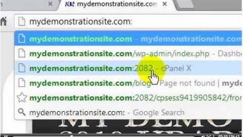 Lesson #1 Introduction to cPanel