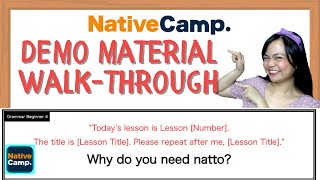 [Why Do You Need Natto?] Native Camp Demo WalkThrough | How to Pass Your Demo Class In ONE TAKE