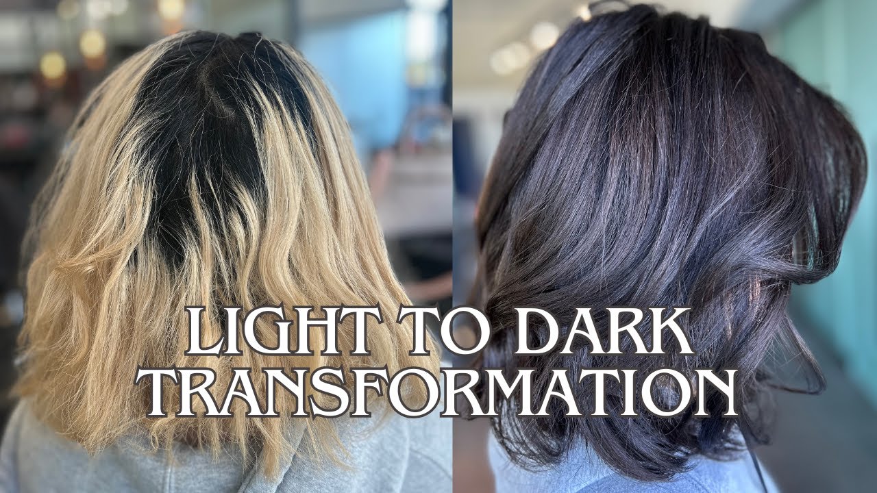 How to: Back to Natural - Blonde to Dark Brunette Hair Transformation with Formulas
