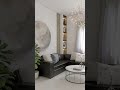 BEFORE &amp; AFTER Sala de apartamento rentado  #vrayrender #antesydespués #livingroomdesignideas