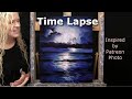Learn How to Draw and Paint with Acrylics LIGHTNING SEASCAPE-Easy Beginner Tutorial-Time Lapse