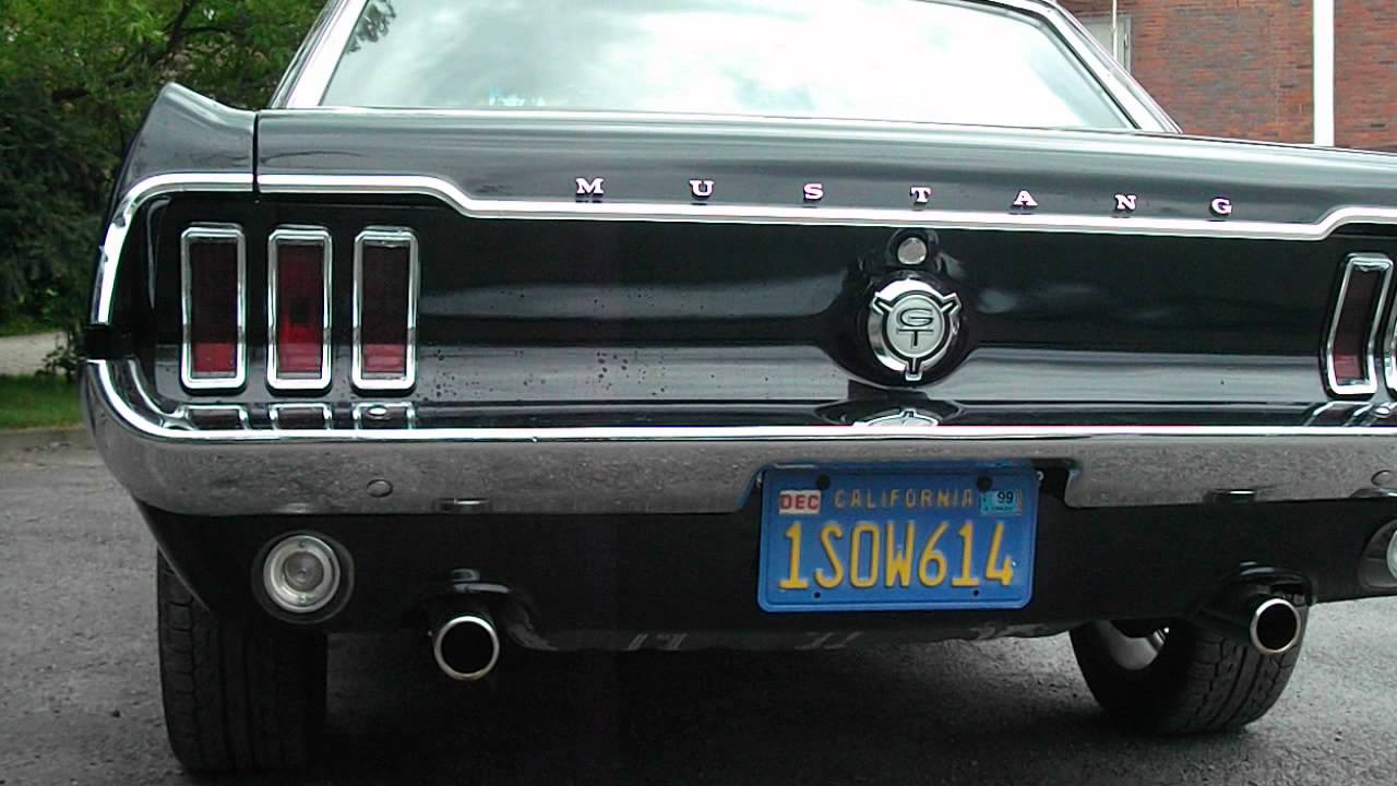 Ford Mustang 67 Coupé Sound - YouTube