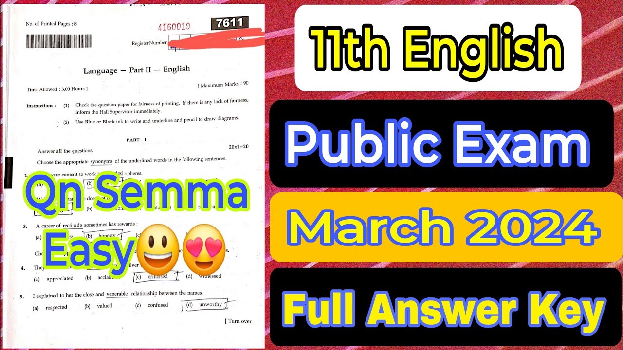 11th English Public Exam 2024 Answer Key 11th English Public Exam 2024 11th-english-public-exam-2024-answer-key-11th-english-public-exam-2024