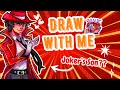 Drawing a DnD Character that's just Joker's Son from Persona ✧°。 Real Time Draw Wth Me