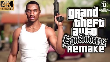 GTA San Andreas Remake - Amazing Showcase In Unreal Engine 5 | Ultra Graphics 4K Walk-through | GTA