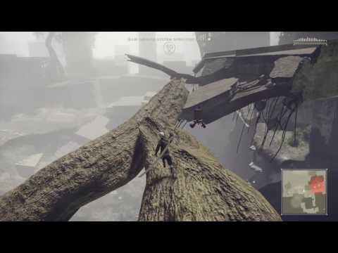 21O has a SPECIAL surprise for 9S ("Secret" Dialogue) - Route C Intro - Air Defense Hacking