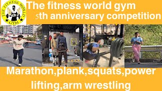 Gym’s 5th anniversary competition || Arm wrestling || marathon || powerlifting || must watch