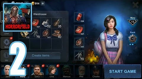 Horrorfield - Gameplay Walkthrough - Part 2 [Mary, Lina, Gary]