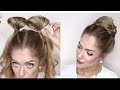 ПРОСТАЯ ПРИЧЕСКА НА КАЖДЫЙ ДЕНЬ: НЕБРЕЖНЫЙ ПУЧОК БЕЗ ВАЛИКА! | TIKTOK MESSY BUN HACK