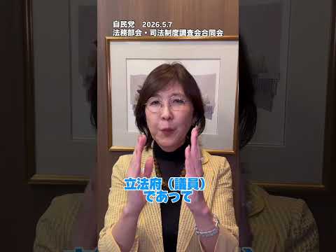【自民党 法務部会・司法制度調査会合同会議】〜再審法改正について〜#再審法 #袴田事件 #福井事件 #稲田朋美 #冤罪