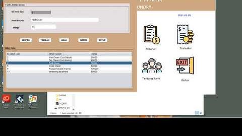 Aplikasi Laundry Sepatu (Setapak Laundry) Berbasis Java Netbeans dan Mysql XAMPP