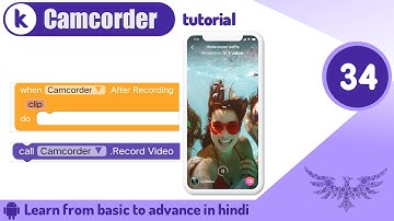 Kodular Camcorder  Design & Block tutorial |Kodular tutorial | Tutorial no.34