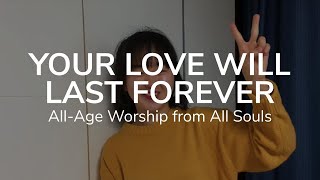 Your Love Will Last Forever | All-Age Worship from All Souls
Your Love, Sovereign Grace Worship, © 2004 Bob Kauflin, CCLI Song No: 4520052
Watch online services from All Souls Langham Place at https://allsouls.org/watch
Email - latoffice@allsouls.org
Website - https://allsoulsmusic.org
Facebook - https://facebook.com/allsoulsorchestra
Instagram - https://instagram.com/allsoulsmusic_
Twitter - https://twitter.com/allsoulsmusic_
All Souls Music is part of Langham Arts Trust Limited,
A registered charity #1059611 and company #3281520
Registered in England and Wales Your Love Will Last Forever | All-Age Worship from All Souls