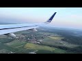 Sas a320neo landing at prague