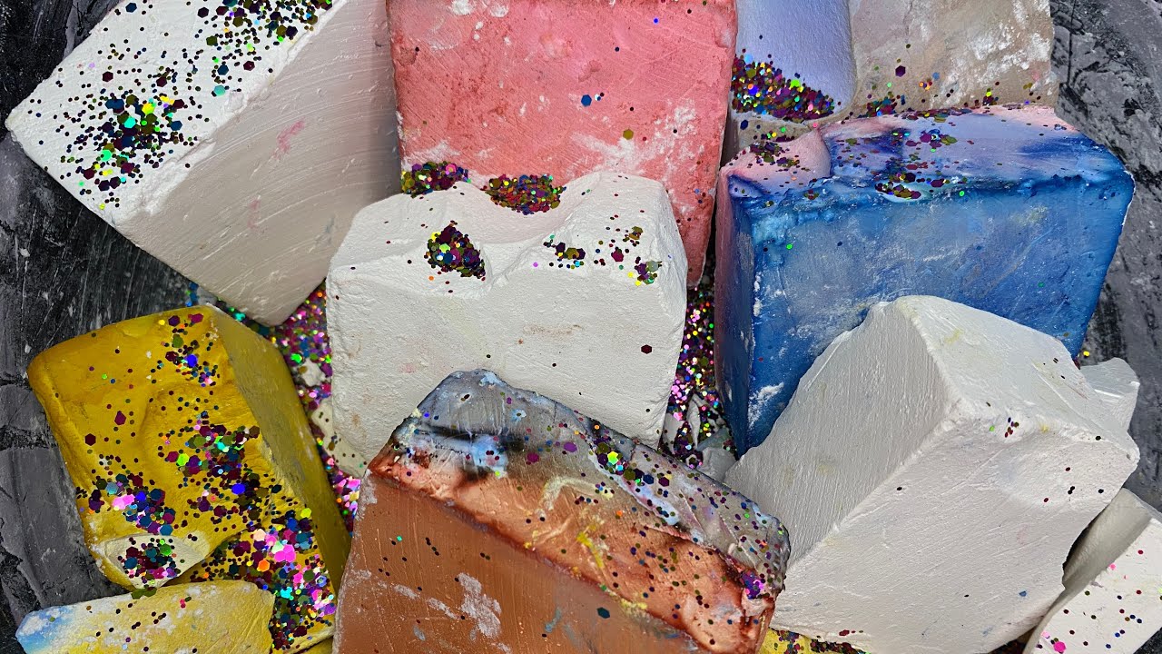 Dyed & Plain Blocks - Gym Chalk -Asmr