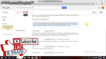 How to create public chat using Google Groups for Blogger