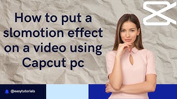 How To Put A Slow Motion Effect On A Video Using Capcut Windows (2024)
