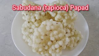 Farali Sabudana Papad | Sabudana(tapioca) Papad...