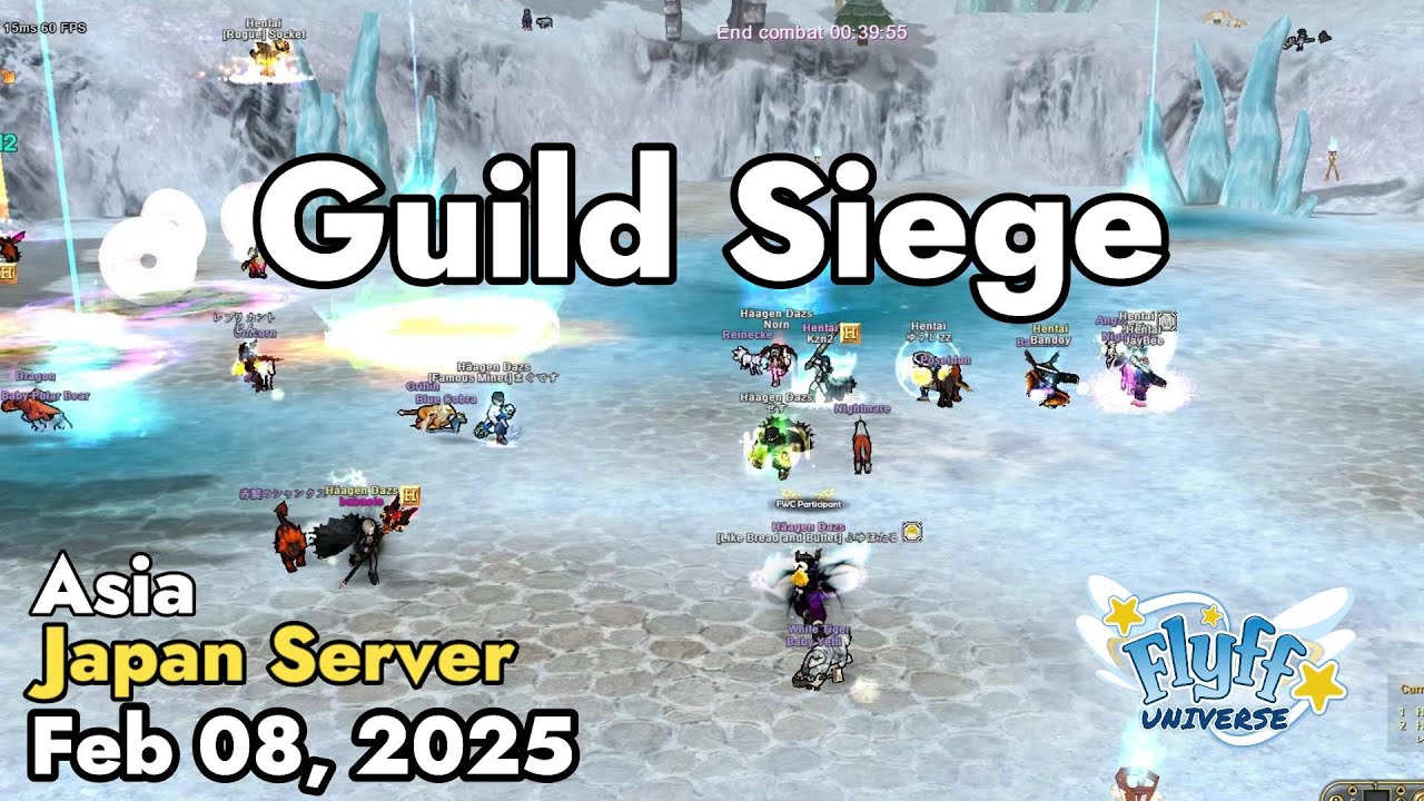 Guild Siege (Japan Server) February 08, 2025 | Flyff Universe