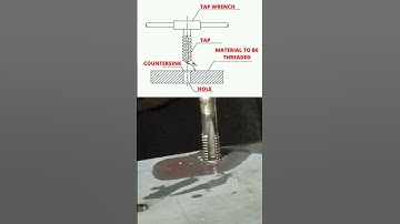 Hole Tapping Process | Thread cutting #engineering #threadcutting #tapping #machining #tools