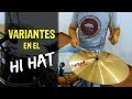 VARIANTES DE HI HAT para ritmos de batería - Clases de batería