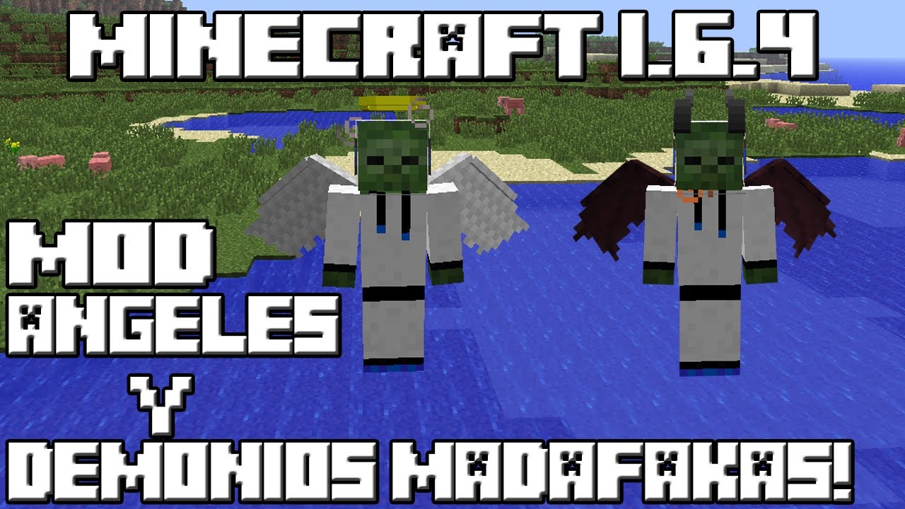 Minecraft 1.6.4 MOD ANGELES Y DEMONIOS MADAFAKAS! - YouTube