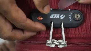 2 mins Trick to Unlock Any TSA Luggage Lock