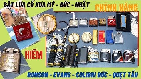Vintage Colibri MONOPOL 1932s  - Ronson Stardard - Evans 1940s -Bật lửa Cò mổ cổ xưa hàng hiếm |ST41