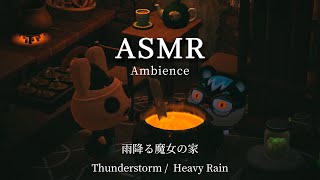 [ ASMR ]  Potion Brewing with the Witch 🌿 Heavy Rain & Thunderstorm / Animal Crossing ambience by あのね - cozy crossing 2,328 views 4 months ago 1 hour