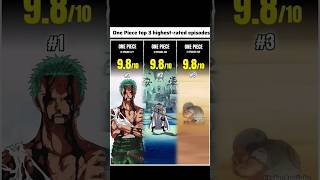 top 3 highest rated ep in one piece#onepiece #animeedit
