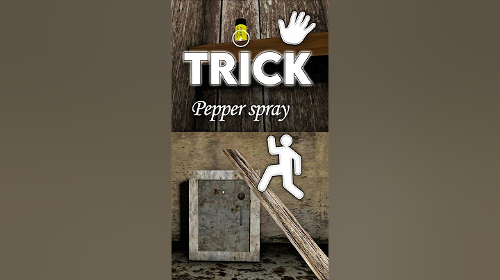 Pepper Spray Without Remote! | Granny Glitch Trick 💀🔥#granny #grannyglitches #grannygame #granny1