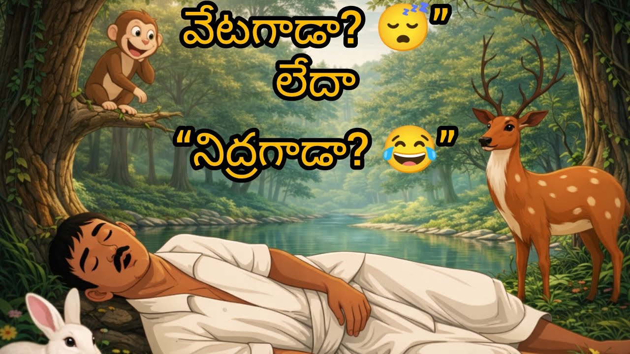 వేటగాడా? నిద్రగాడా? | Telugu  Moral Story | Kids Stories| shreyas story time|