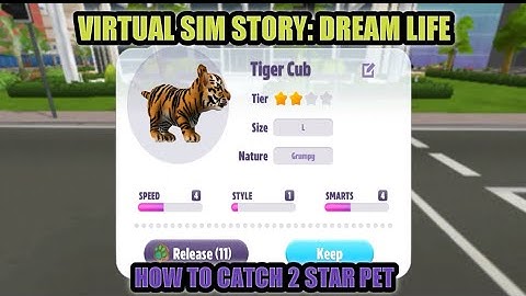 Virtual Sim Story | How to Catch Level 2 Star PET