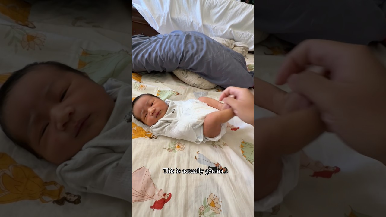 Dad’s secret parenting tricks 😎 #funny #foryou #dad #hack #baby