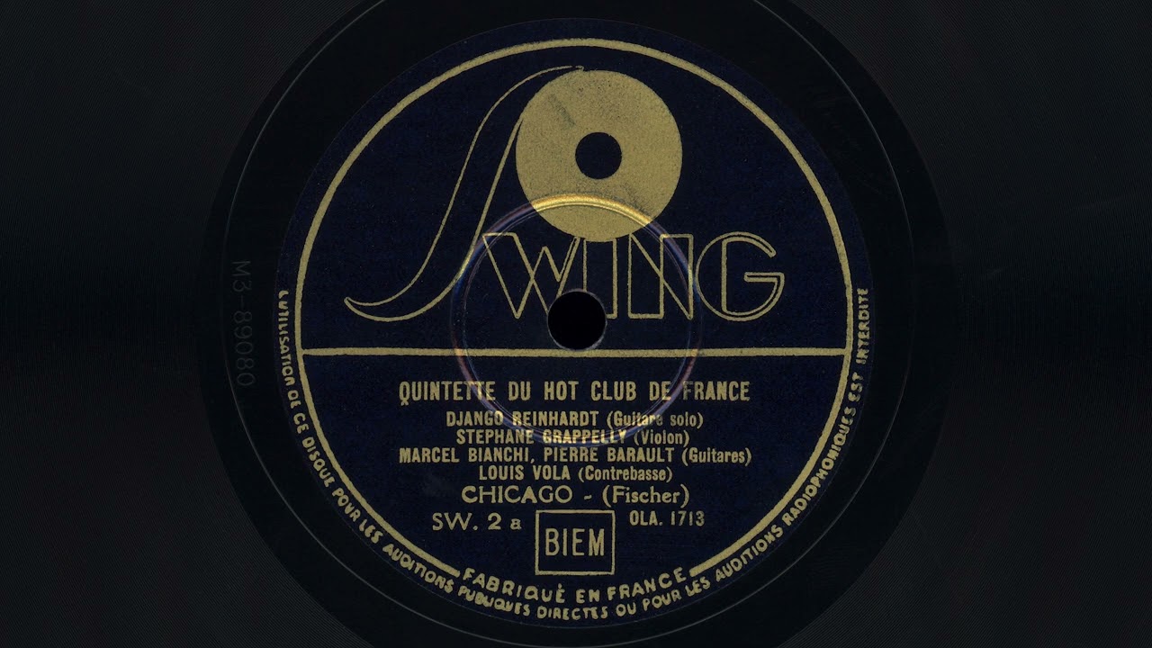"Chicago" - Quintette Du Hot Club De France (1937) f/ Django Reinhardt