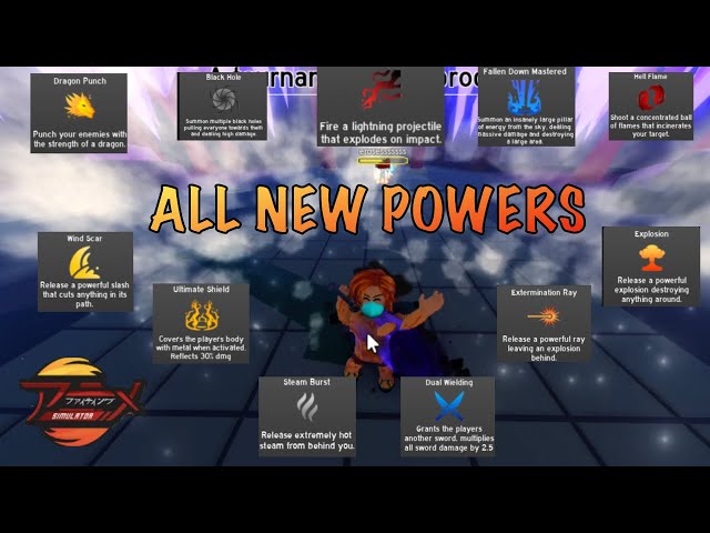 5 powers with least cooldowns in Roblox Anime Fighting Simulator