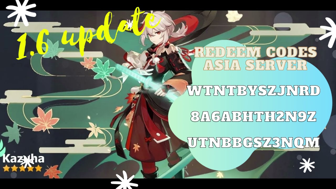 1.6 LIVESTREAM REDEEM CODES ASIA SERVER