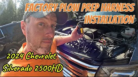 New Truck Old Plow | GM Factory Plow Prep Harness Install | 2024 Chevrolet Silverado 2500HD