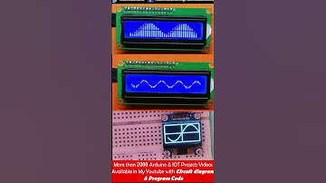 LCD Sine Wave Animation LCD Arduino | arduino lcd display | arduino lcd i2c | Teach me something