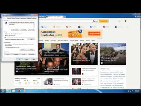 Mano Blogas - Internet Explorer Kaip Pakeisti Pradini Puslapi